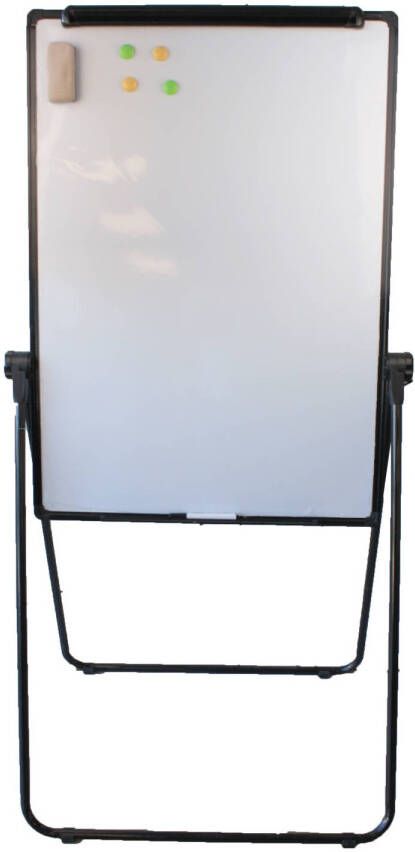 GS Quality Products Lowander 3in1 flipover bord kantelbaar Flip-over whiteboard Magneetbord 100x70 cm tweezijdig