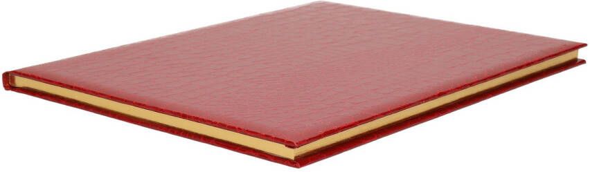 Merkloos Gastenboek receptiealbum bordeaux rood 25 x 20 cm Gastenboeken