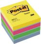 Post-It Notes mini kubus 400 vel ft 51 x 51 mm geassorteerde kleuren - Thumbnail 1