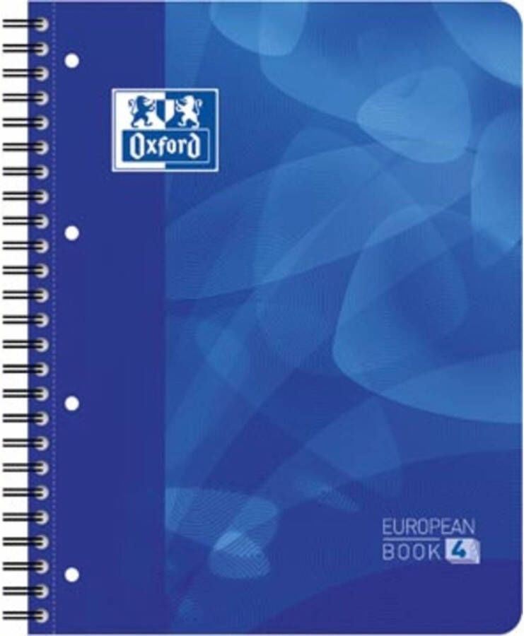 HAMELIN OXFORD School projectbook A4 gelijnd 4 gaats 120 vel soepele kunststof kaft blauw