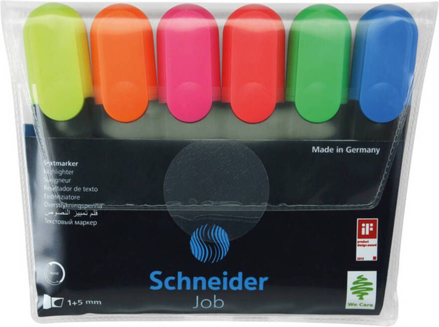 Schneider tekstmarkers Job 150 1-4 5 mm 10 cm 6 stuks