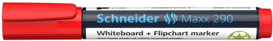 Schneider whiteboardmarker Maxx 290 2 3 mm rood