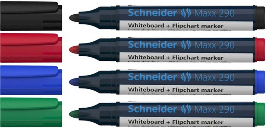 Schneider whiteboardmarker Maxx etui 290 2 3 mm 4 stuks