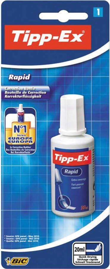 Tipp-Ex correctievloeistof Rapid op blister