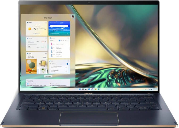 Acer Swift 5 SF514-56T-76FQ (EVO) Laptop 35 6 cm (14") Touchscreen WUXGA Intel Core™ i7-1260P 16 GB LPDDR5-SDRAM 1 TB SSD Wi-Fi 6E (802.11ax) Windows 11 Home Blauw