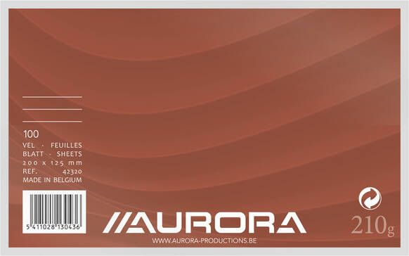 Aurora Systeemkaarten 125x200mm lijn + rode koplijn