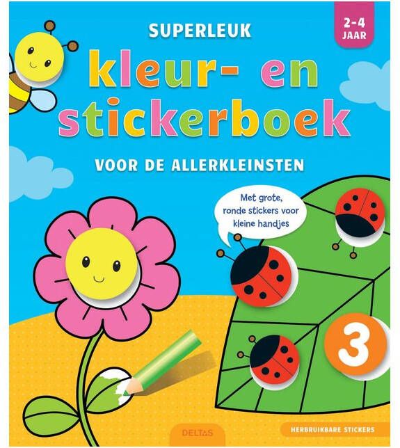 Deltas Kleur- en stickerboek Superleuk 2-4 jaar