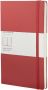 Moleskine notitieboek ft 13 x 21 cm gelijnd harde cover 240 blad rood - Thumbnail 2