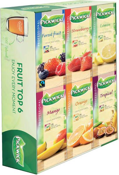 Pickwick Thee multipack original 6x25st fruit