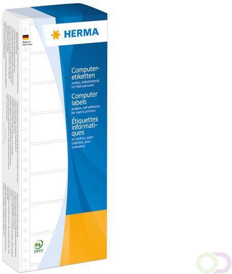 Herma Computeretiketten 8170 eindloos 88 9x23 0 mm 1 banen wit papier mat 2000 St afn.