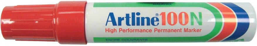 Artline Viltstift 100 schuin 7.5-12mm rood