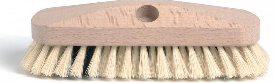 Merkloos Schuurborstel met tampico haren uit ongelakt hout 23 cm