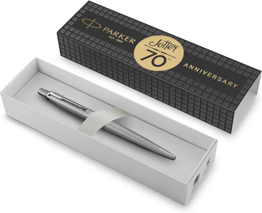 Parker Jotter balpen special edition 70th Anniversary stainless steel CT medium in giftbox