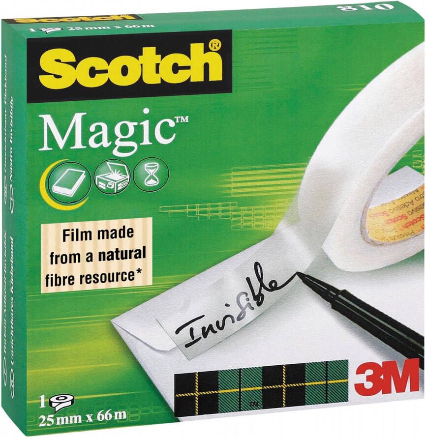 Scotch plakband Magic Tape ft 25 mm x 66 m