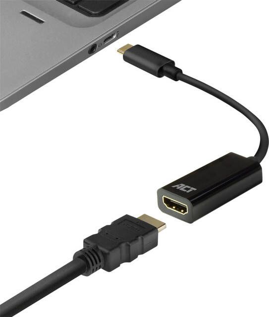 ACT AC7305 video kabel adapter 0 15 m USB Type-C HDMI Type A (Standaard) Zwart (AC7305)