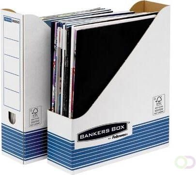 Bankers Box System tijdschriftencassette ft A4 blauw pak van 6 stuks